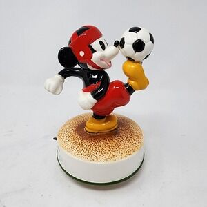 Schmid Disney Mickey Mouse Soccer Music Box Tip‎ Toe Through The Tulips Rare VTG